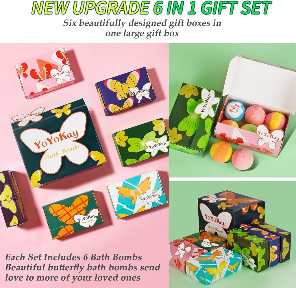 Bath Bombs Gift Set - 36 Organic Bath Bombs with All Natural Essential Oils, Shea Butter to Moisturize Skin  Relieve Stress Stocking Stuffers for Kids, Bath Bombs for Kids Halloween Kids