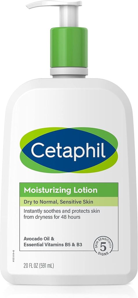 Cetaphil Body Moisturizer, Hydrating Moisturizing Lotion for All Skin Types, Suitable for Sensitive Skin, NEW 20 oz, Fragrance Free, Hypoallergenic, Non-Comedogenic