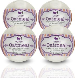 Natures Beauty Oatmeal Fragrance Free Bath Bomb Multi Pack